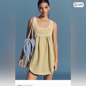 Anthropology daily practice Green Sleeveless Dress